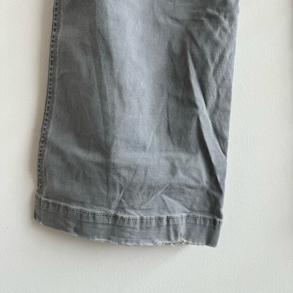 Abercrombie & Fitch Low Rise Grey/Blue Flared Jeans - 2 - Picture 8 of 10